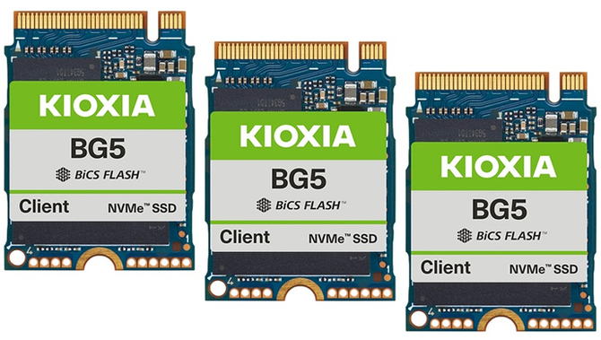 Kioxia BG5 Series PCIe 4.0 NVMe 1.4 Up to 1,024GB M.2 2230/2280 SSDs