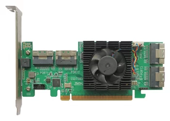 HighPoint SSD7580B 8-Port PCIe Gen 4 NVMe RAID Controller
