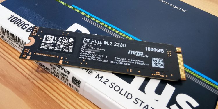 Crucial P5 Plus 1TB PCIe 4.0 NVMe M.2 Solid State Drive