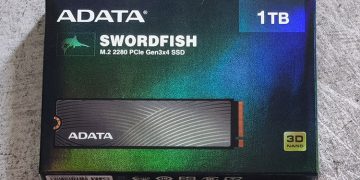 ADATA SWORDFISH 1TB PCIe M.2 Solid State Drive