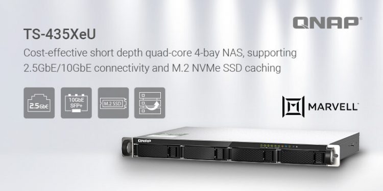 QNAP Introduces TS-435XeU Short Depth Rackmount NAS