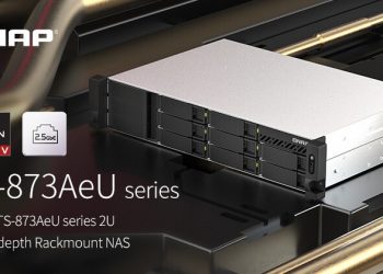 QNAP 8-bay TS-873AeU Rackmount NAS Powered by Ryzen V