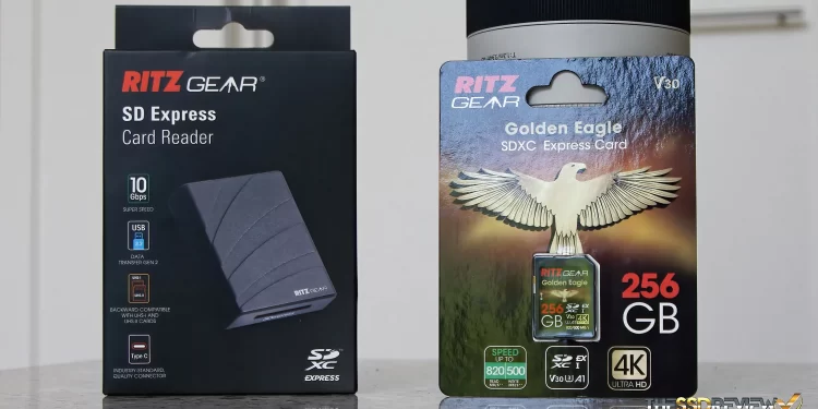 Ritz Gear Golden Eagle 256GB SDXC Express Card
