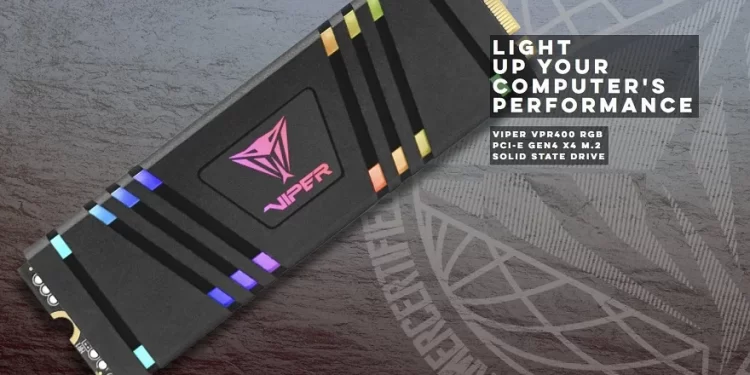 Patriot Viper Announces the VPR400 RGB M.2 NVMe Gen4x4 SSD