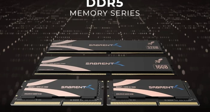 Sabrent announces DDR5-4800 SO-DIMM CL40 Memory Modules