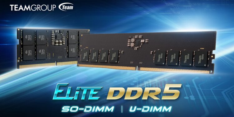TEAMGROUP Launches New ELITE U-DIMM DDR5 and DIMM DDR5