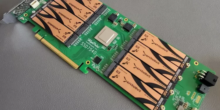 Sabrent Rocket 4 Plus Destroyer 2 PCIe Gen4 x16 RAID Card